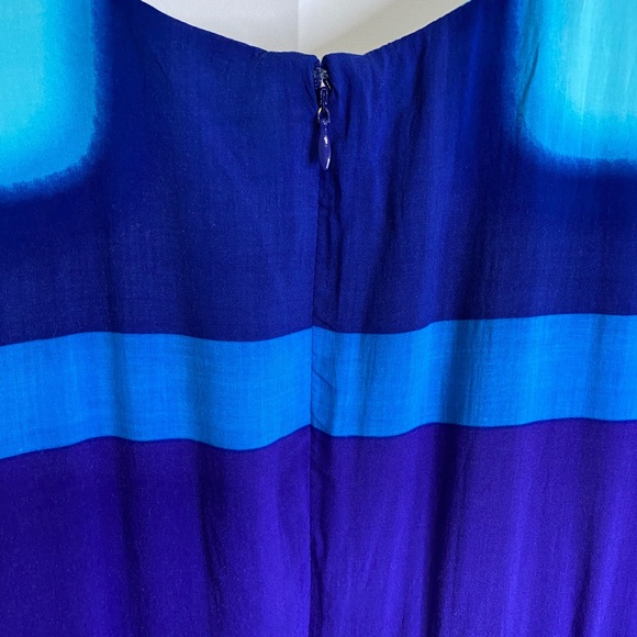 Calvin Klein Multi Color Fit & Flare Dress Size 8P - Picture 6 of 7